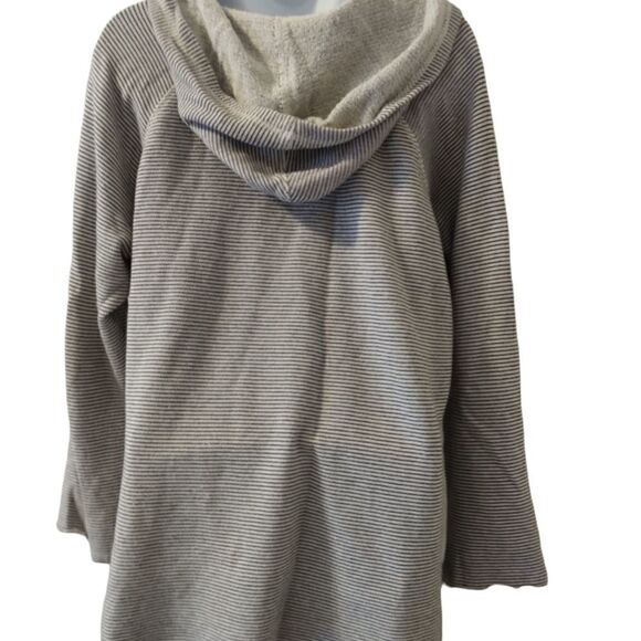 Calvin Klein striped cotton hoodie size L - Picture 3 of 7